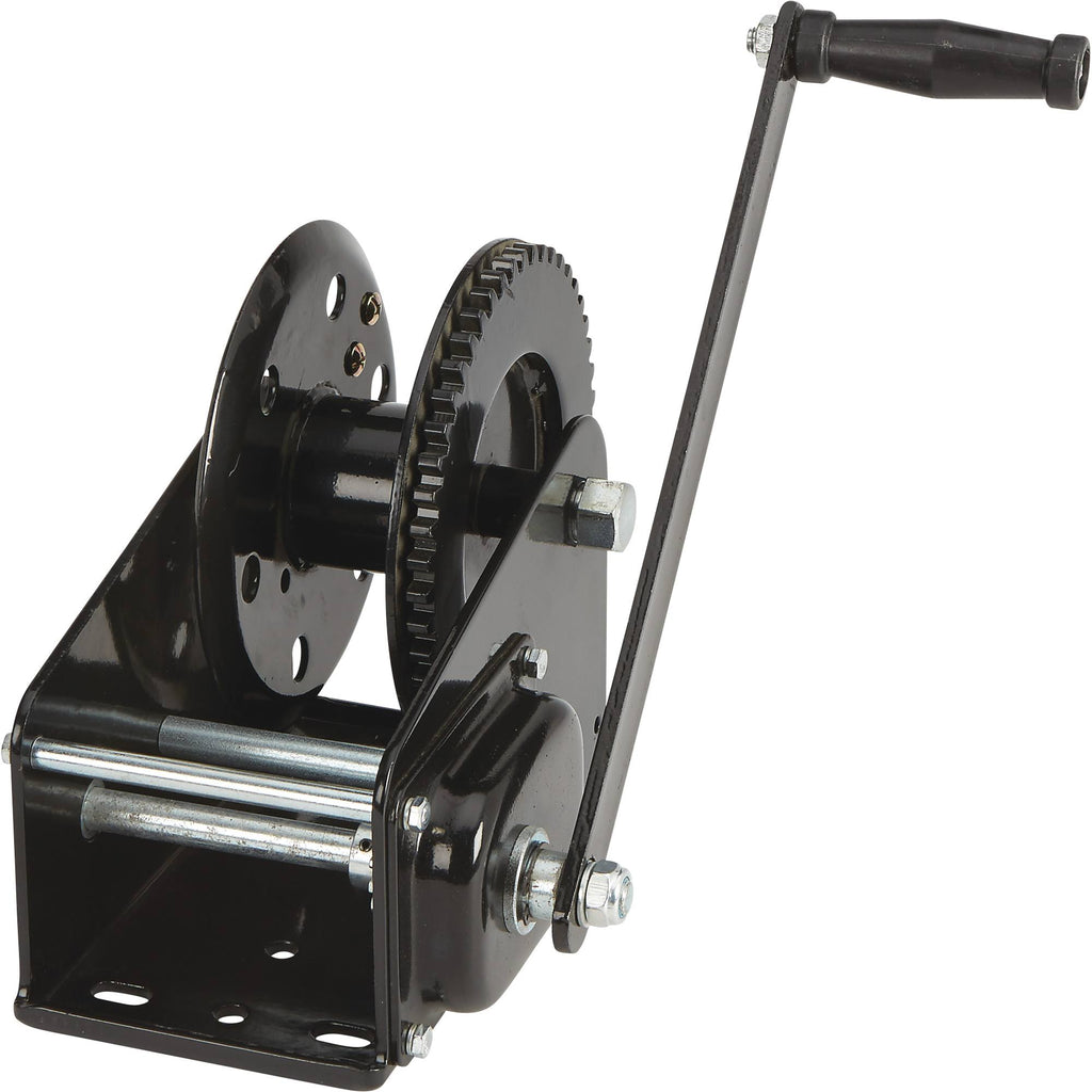 Single Speed Hand Winch with Automatic Brake, 2500-Lb. Load Capacity N8114