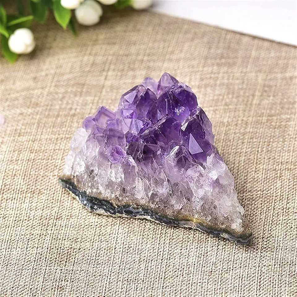 Natural Amethyst Cluster Quartz Crystal Healing Stones V1671