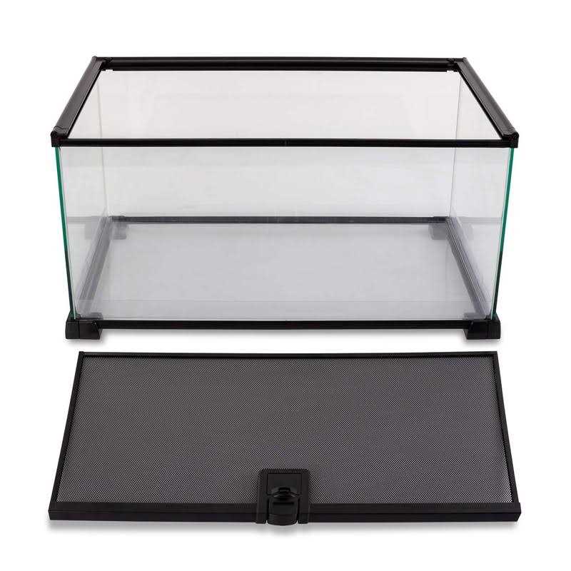 10 Gallon Glass Reptile Terrarium with Sliding Screen Top O264510