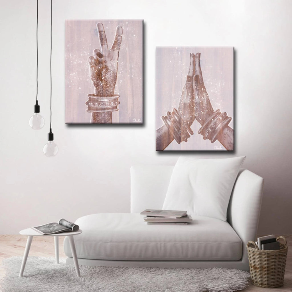 Peace and Namaste 2 Piece Canvas I651