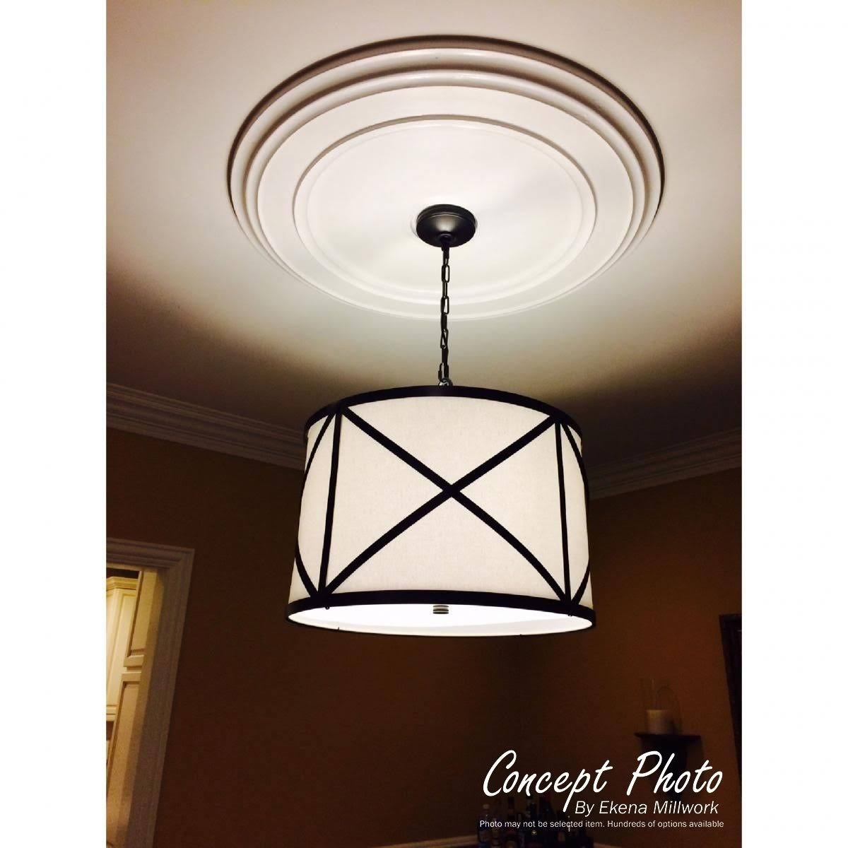 Hand-Painted Hickory Ceiling Medallion R44346