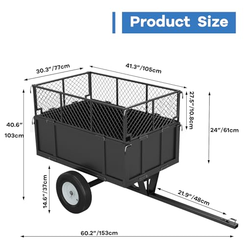 Heavy Duty 750 Lbs Utility Trailer N728713