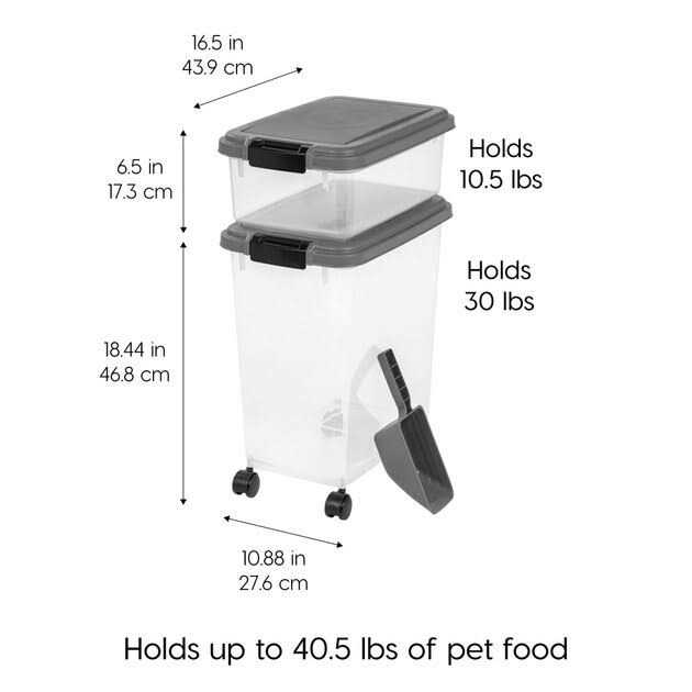 3 Piece Airtight Pet Food Storage Container Combo I2233