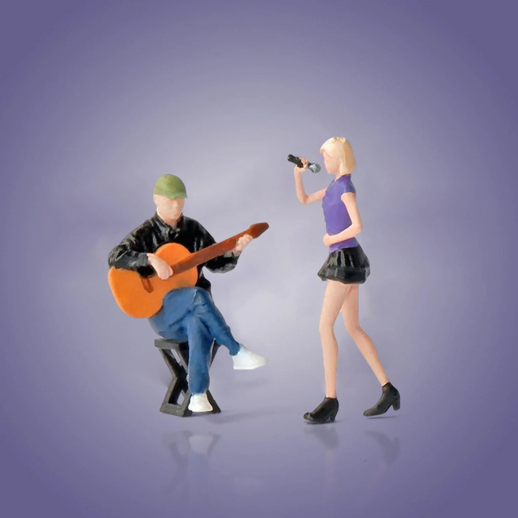 1:64 Mini Guitarist and Singer Model Figures for Dollhouse L224
