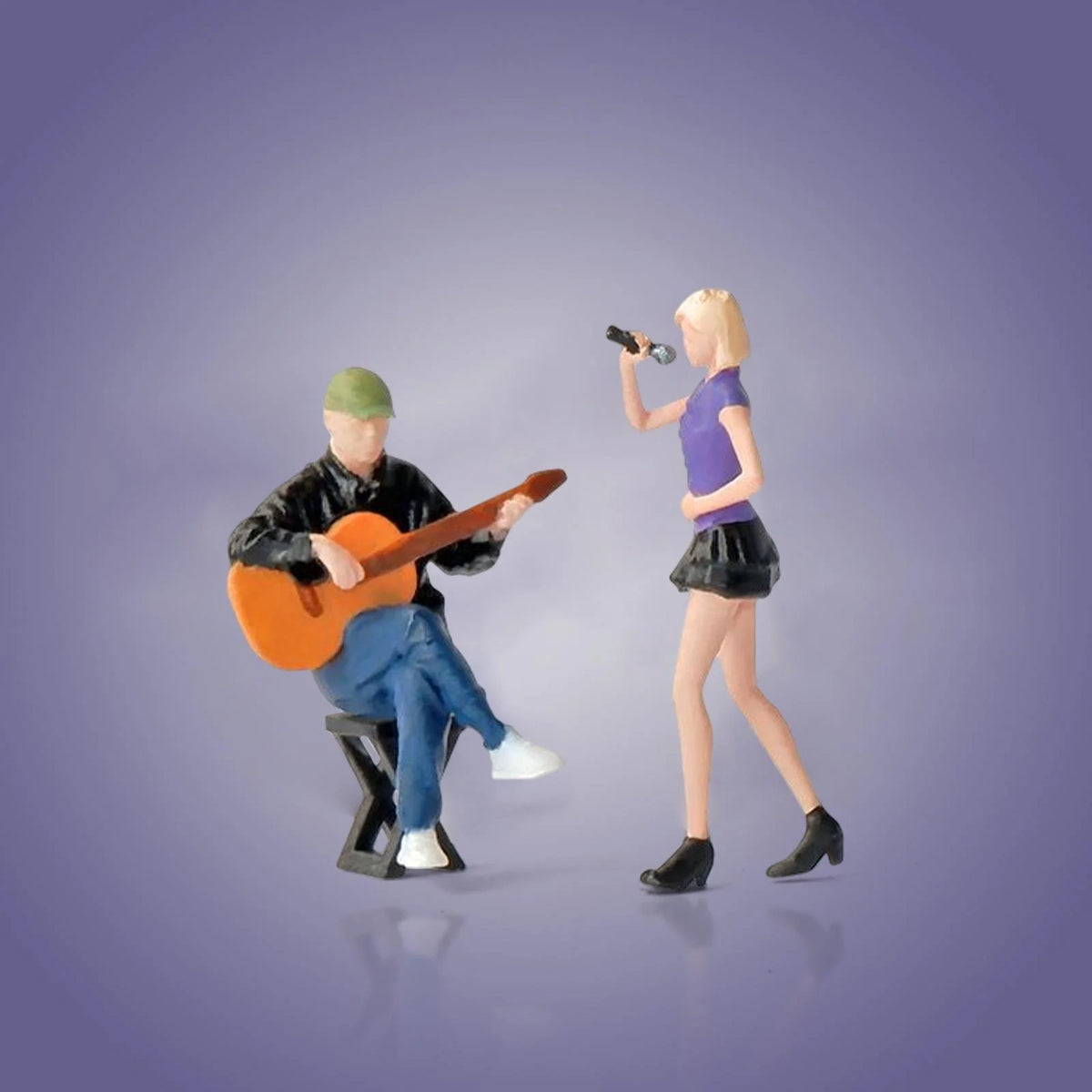 1:64 Mini Guitarist and Singer Model Figures for Dollhouse L224