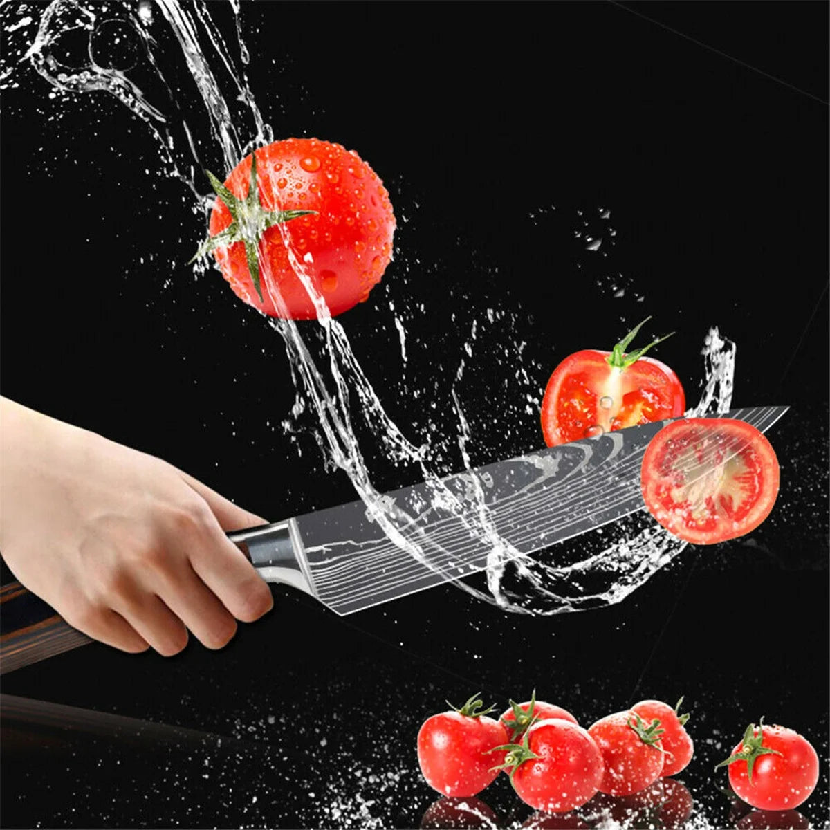5 PCS Kitchen Knife Boxed Set with Sheaths C139