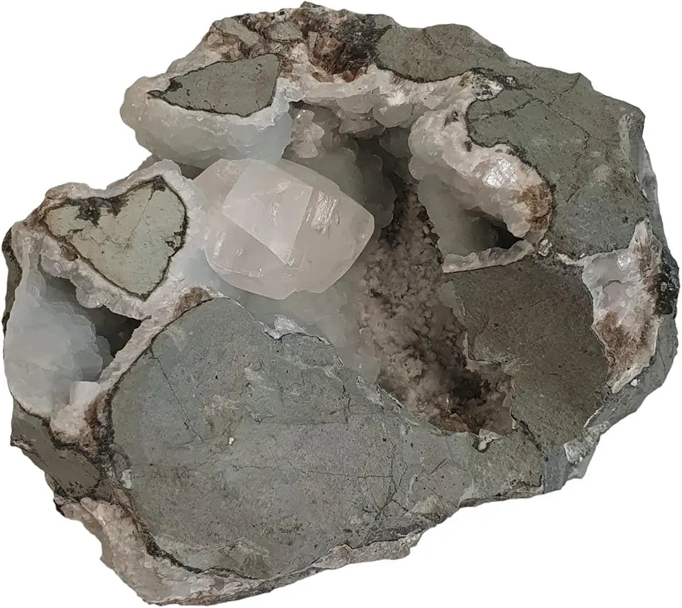Calcite and Prehnite Mineral E982406