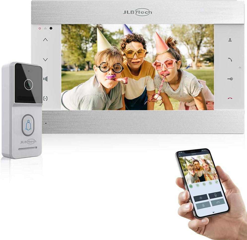 4-Wire Video Doorbell Intercom System with 7 LCD Monitor and IR Camera V248229