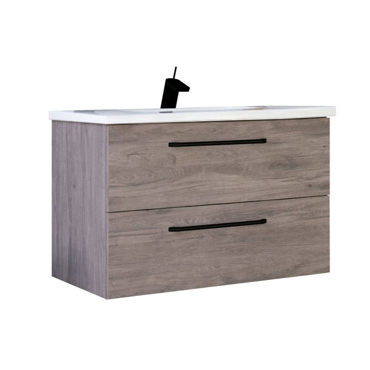 40x22 Oak Wood Bathroom Vanity Set with Sink Y53226