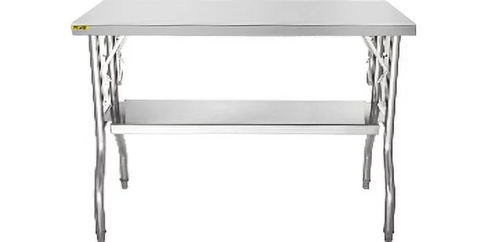 48 x 24 inch Stainless Steel Folding Worktable X134134