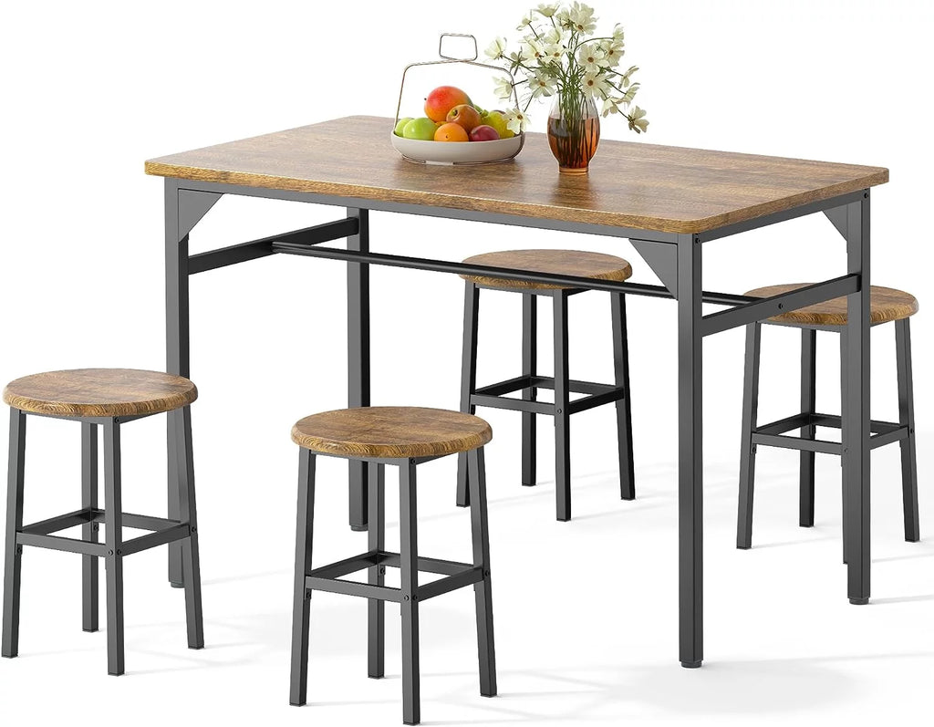 Black Dining Table Set for 4 T64920