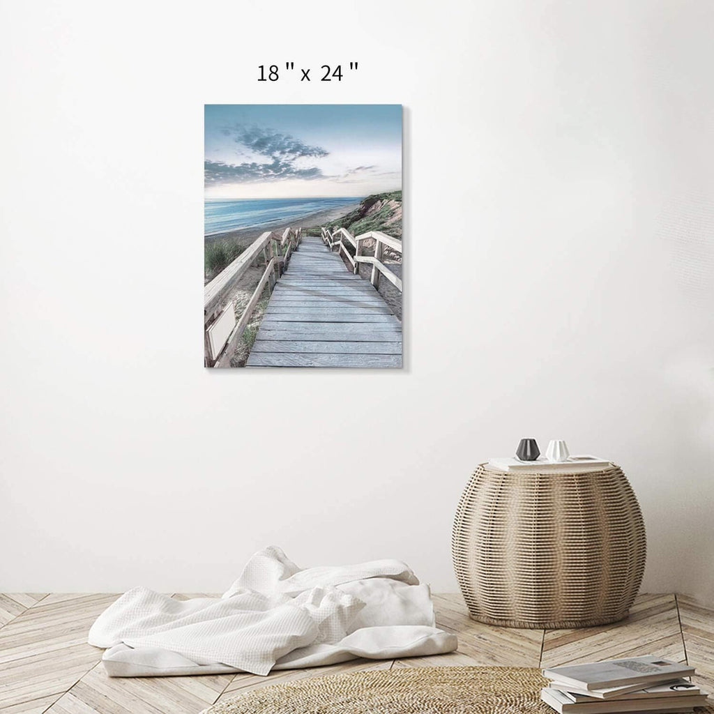 Wooden Path Wall Art on Wrapped Canvas (18''x24'') J277