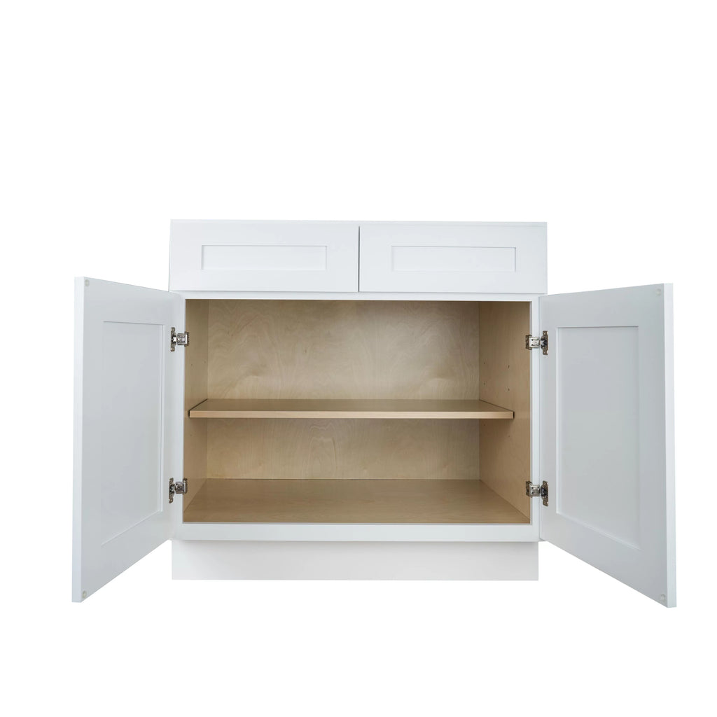 Shaker Base Kitchen Cabinet Ready to Assemble 30 in. W x 24 in. D x 34.5 in. H White O3319