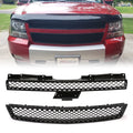 Mesh Front Hood Bumper Grille Grill for 2007-2014 Chevy Tahoe/Suburban/Avalanche X599