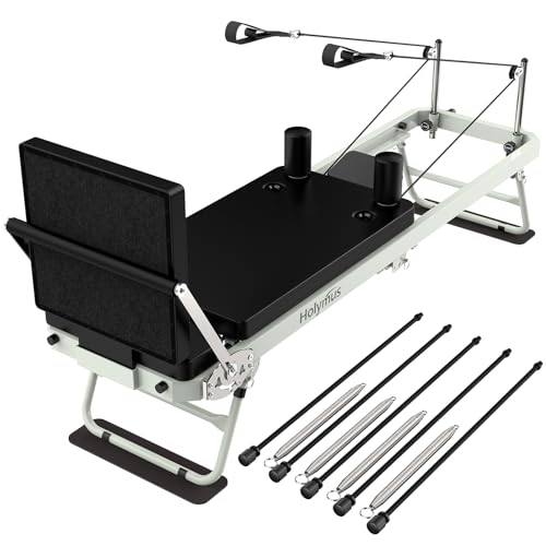 75" Foldable Pilates Reformer Machine with Jump Board F7345