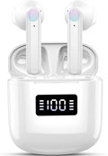 White Wireless Bluetooth 5.3 Earbud with 4 Microphones J27702