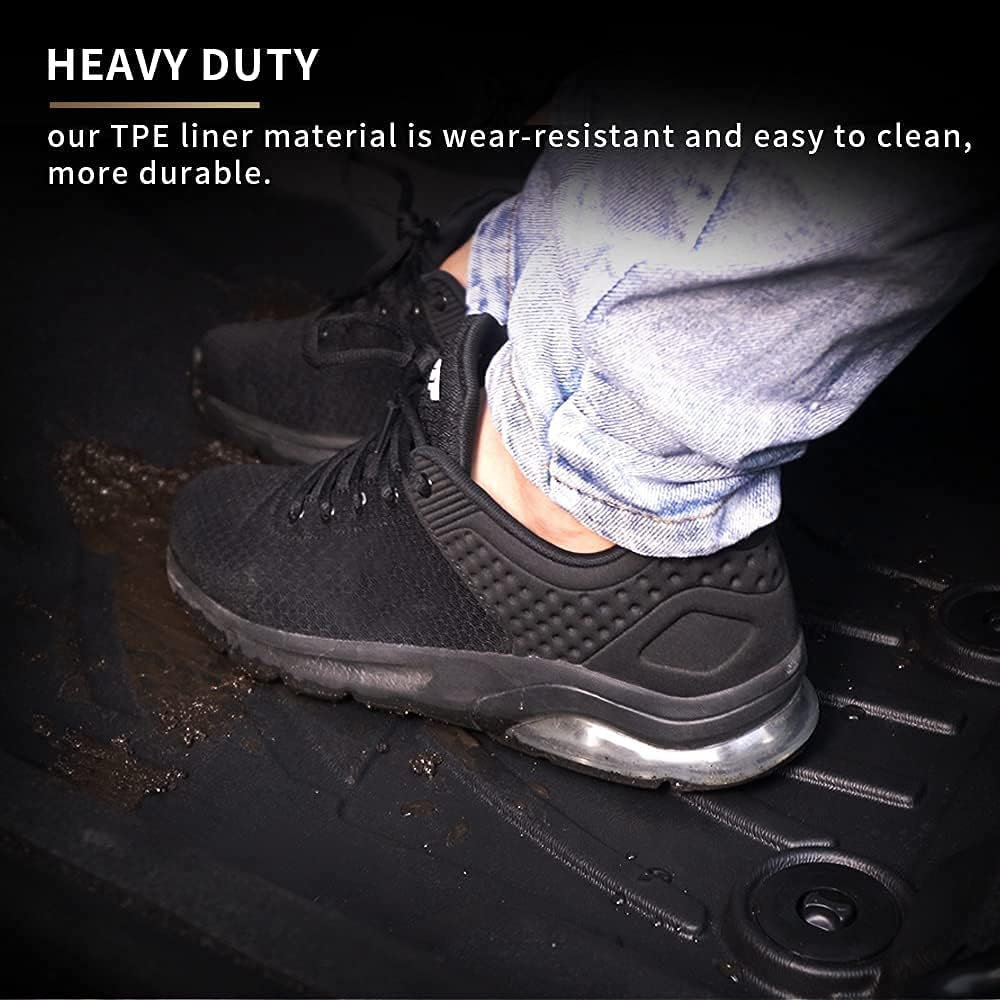 All Weather Car Floor Mats Front & 2nd Seat Floor Liners I938662