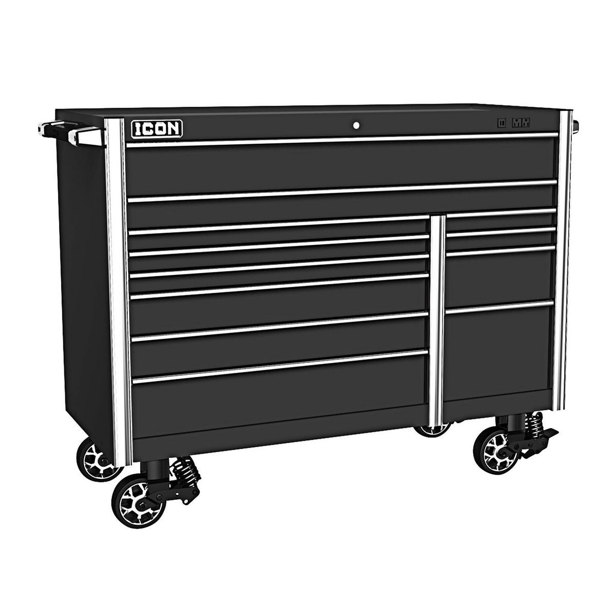 56 in. x 25 in. Red Roll Cab T928