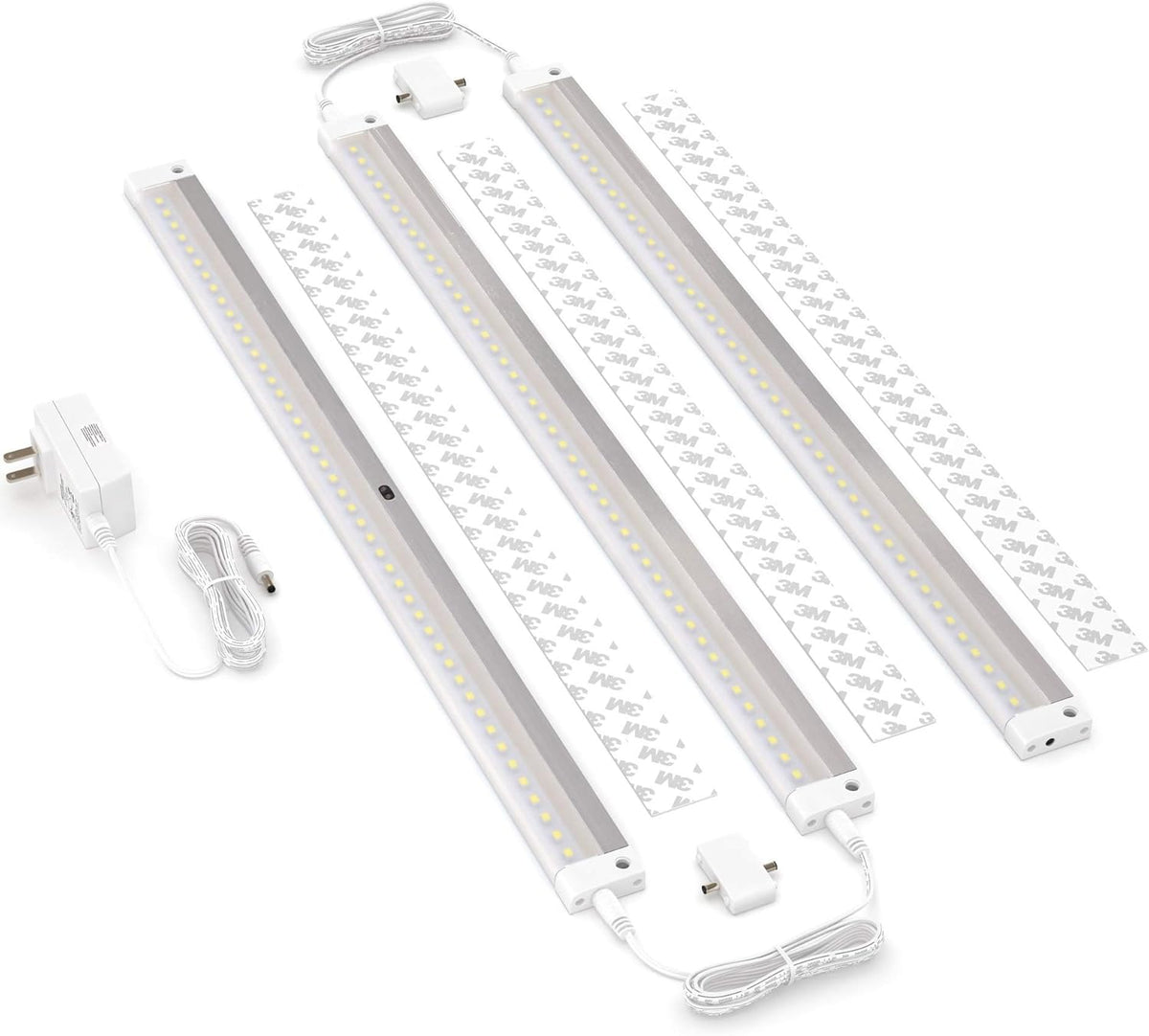 White Finish 3 Panels LED Dimmable Under Cabinet Lighting Kit R5694