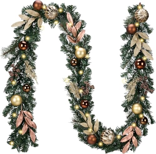 9 Ft Pre-Lit Christmas Garland with Lights R5649