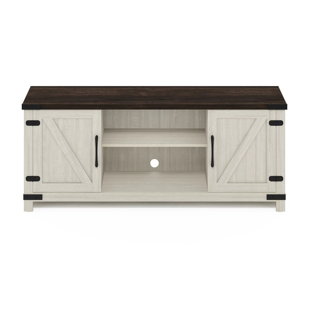 Farmhouse TV Cabinet with Barn Door up to 70 Inch Y9825