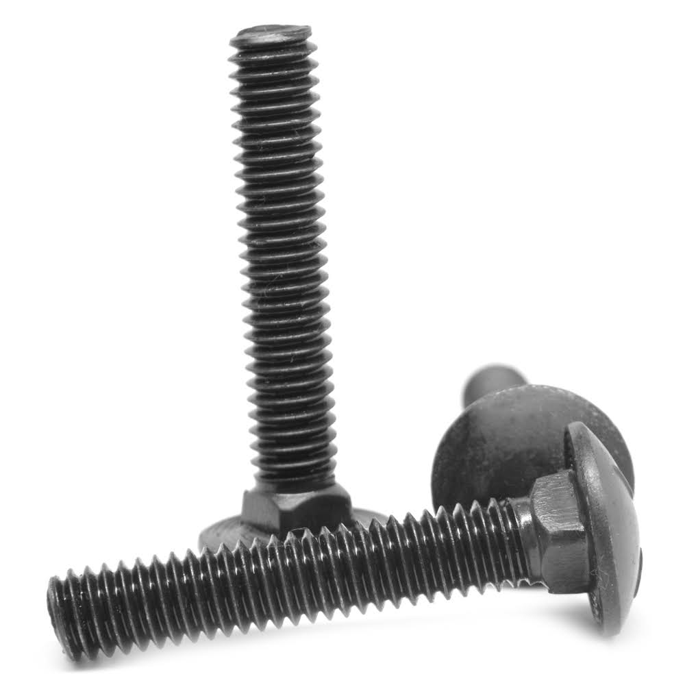 3/8x22-16 x 2 3/4x22 Coarse Thread Grade 5 Carriage Bolt Medium Carbon Steel Black Oxide Pk 500 K3976