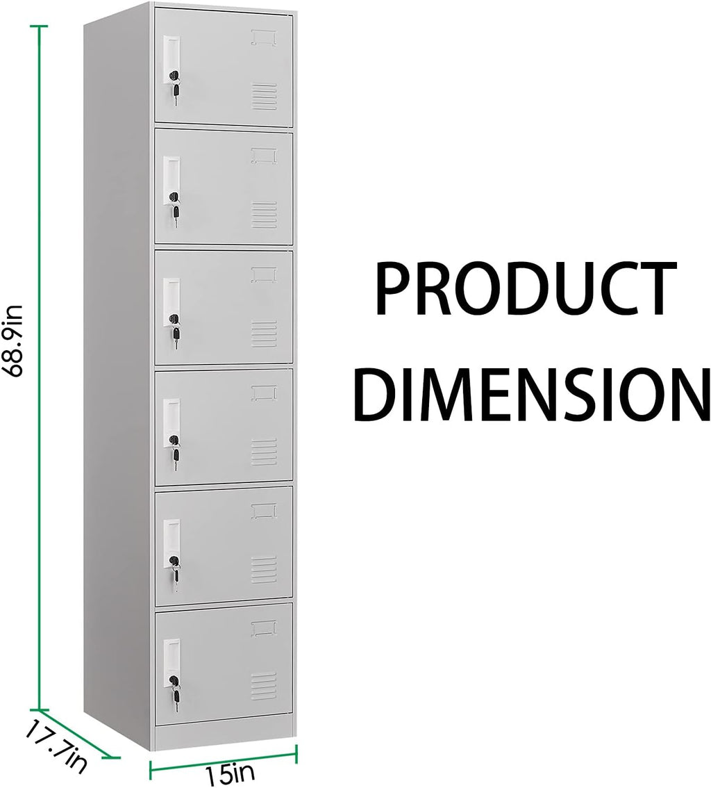 Light Gray Metal Locker Storage Cabinet I41544