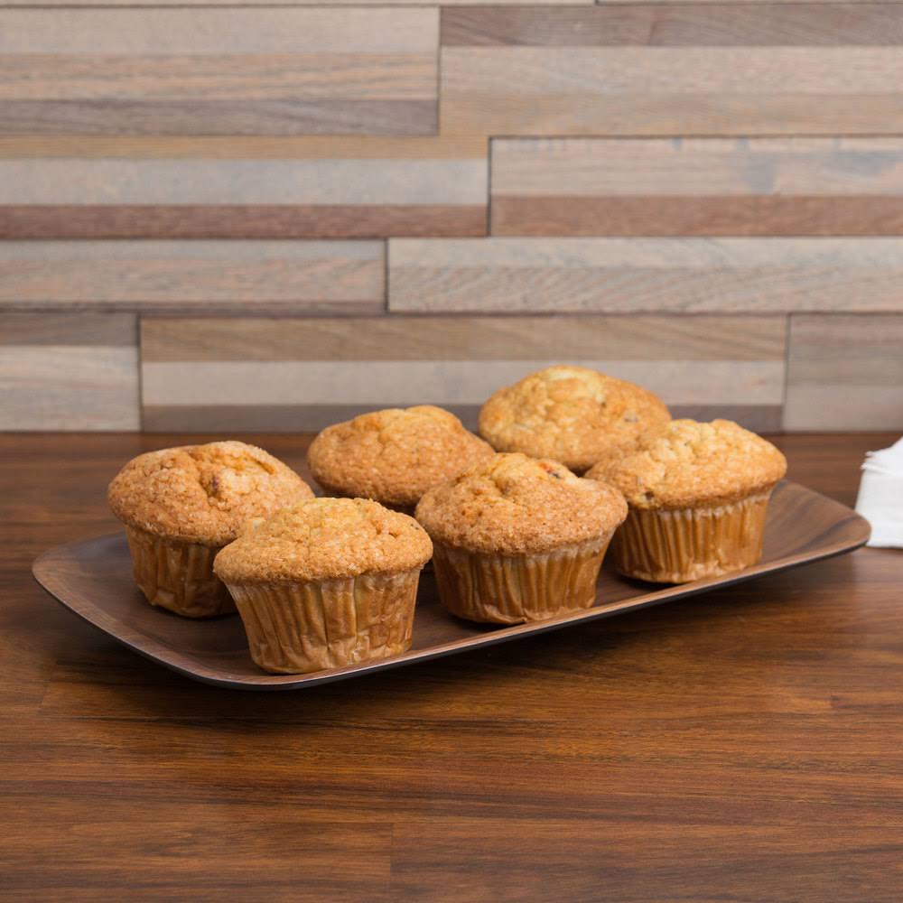 Woodgrain Rectangular Melamine Tray - 12/Case U331