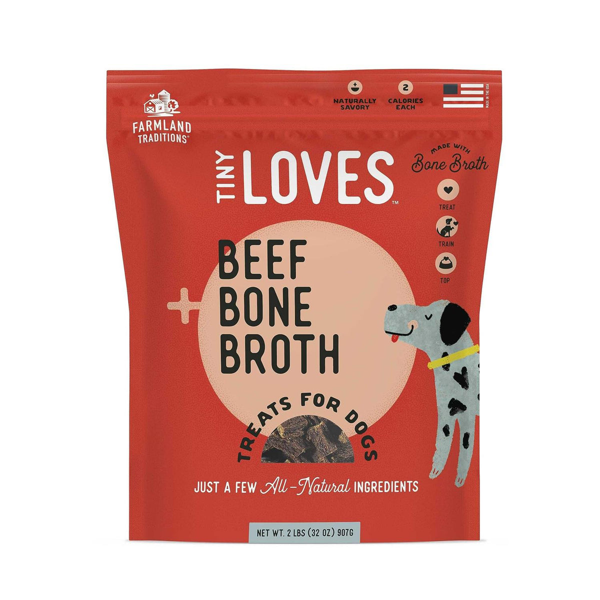Beef with Bone Broth Flavored Jerky Dog Treats T732