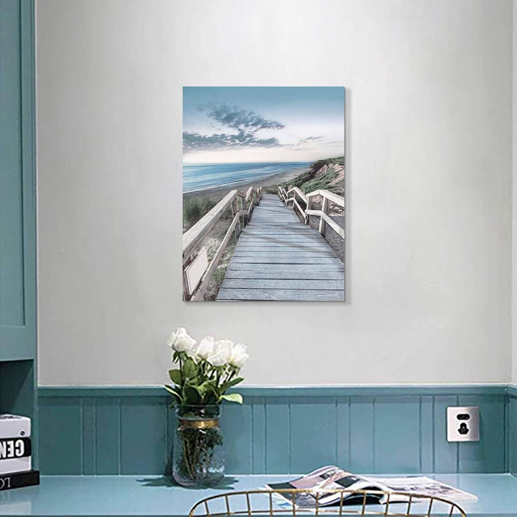 Wooden Path Wall Art on Wrapped Canvas (18''x24'') J277