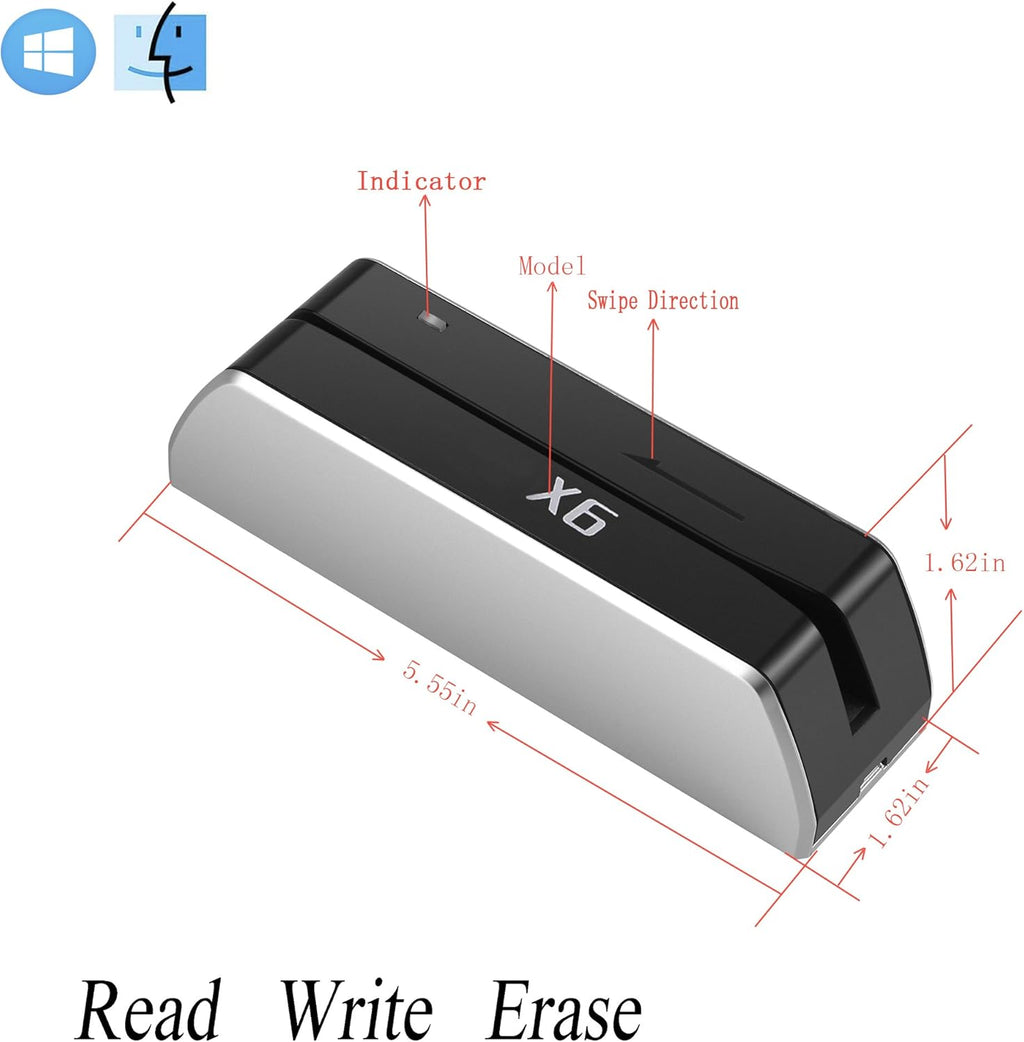 USB 3 Tracks Card Reader Writer Encoder L764323