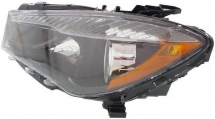 Passenger Side Headlight Assembly Black Housing V715