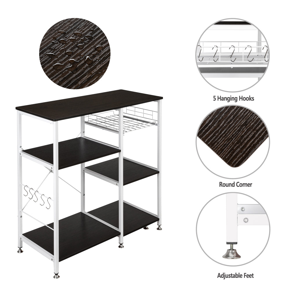 3-Tier Metal Kitchen Baker’s Rack with Hook Q3994