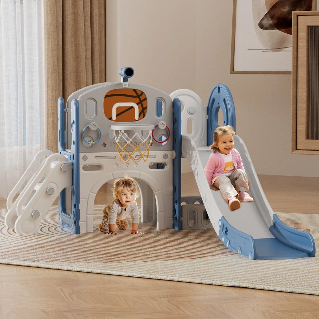 7 in 1 Toddler Slide Set with Basketball Hoop and Ball K792