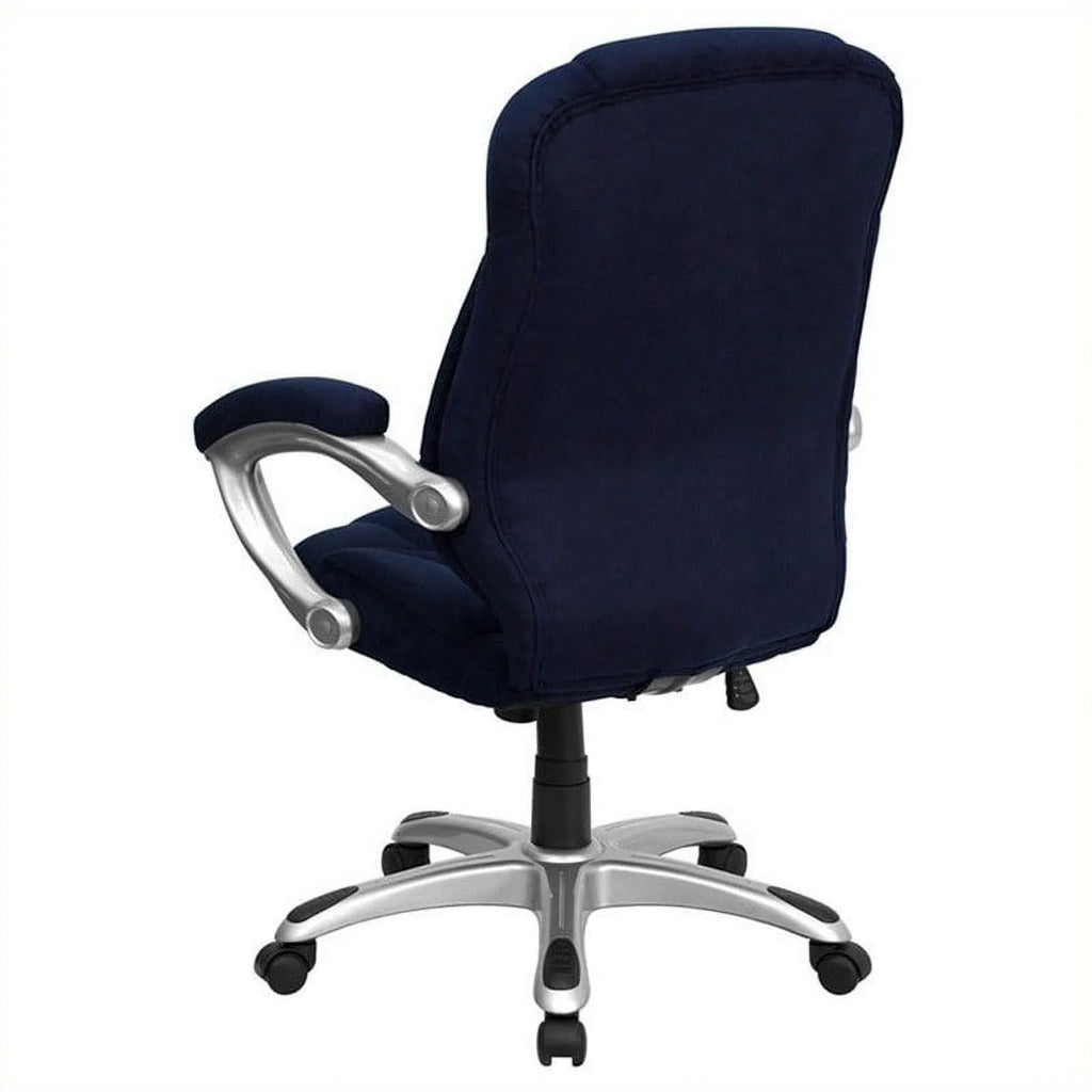 Navy Microfiber Upholstered Office Chair A78982