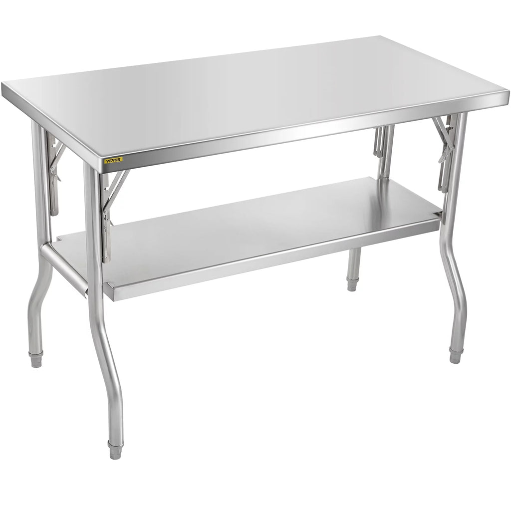 48 x 24 inch Stainless Steel Folding Worktable X134134