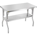 48 x 24 inch Stainless Steel Folding Worktable X134134