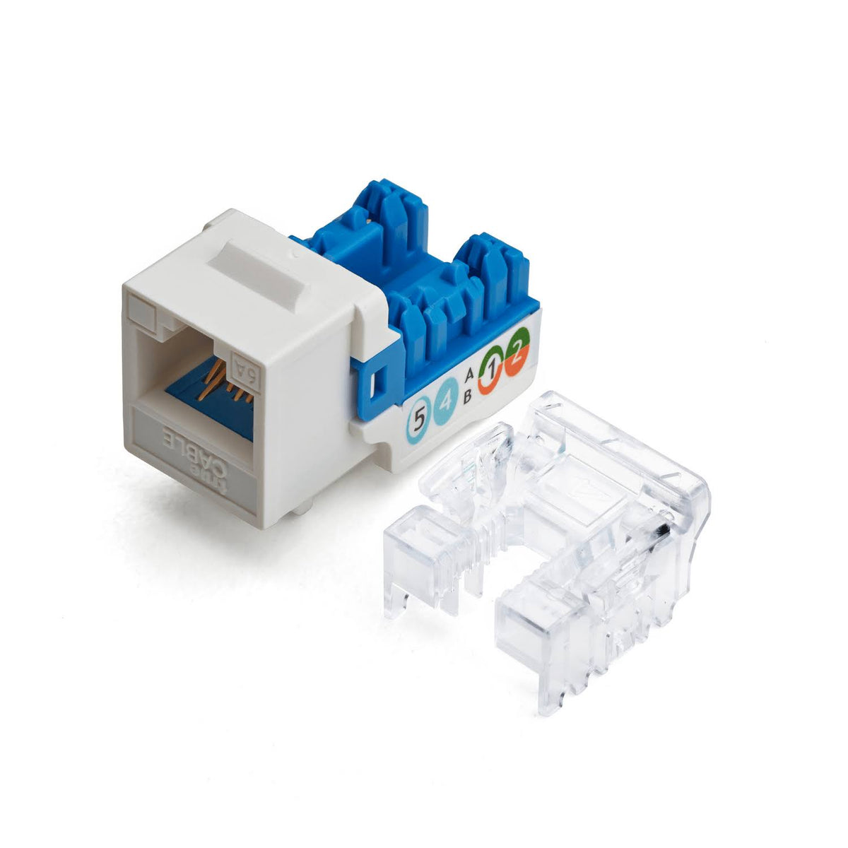 Cat6a Unshielded White Keystone Jack 24pc T240