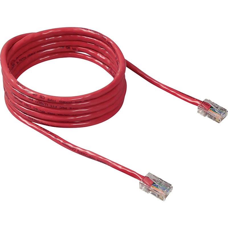 Cat 5e 50 ft. Red Patch Cable Snagless S749152