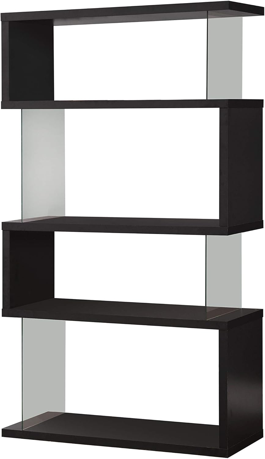 Glossy Black Bookcase M5487
