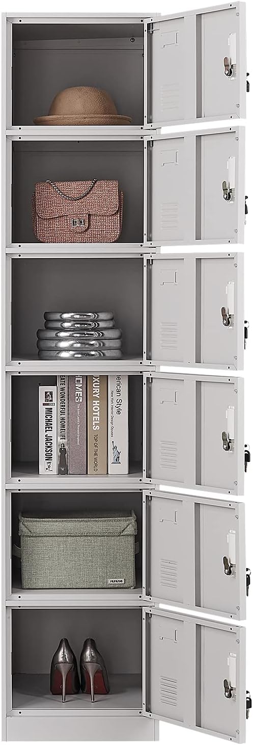 Light Gray Metal Locker Storage Cabinet I41544