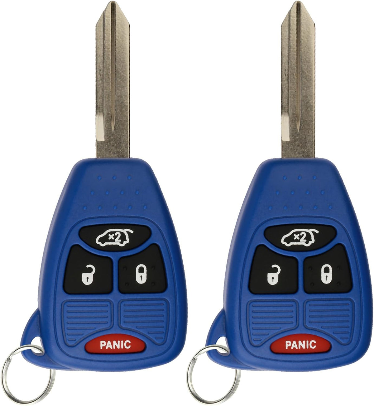 Blue Keyless Entry Remote Control Car Key Fob (Pack of 2) Q2979