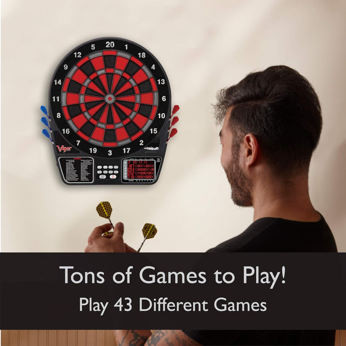 Electronic Dartboard with Darts and Extra Tips I315164