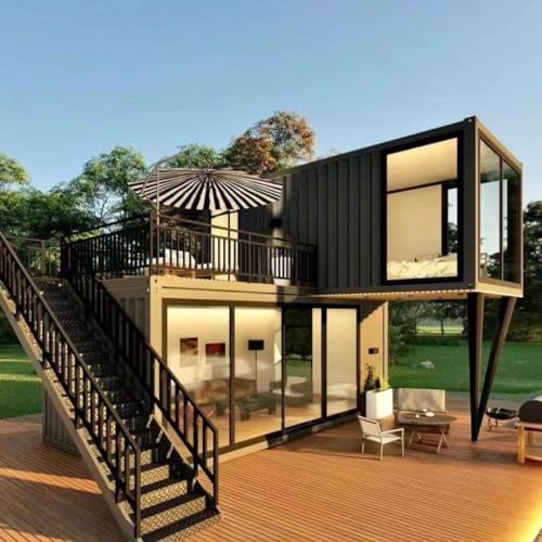 Black & Brown 20Feet Modular Shipping Container House V46015