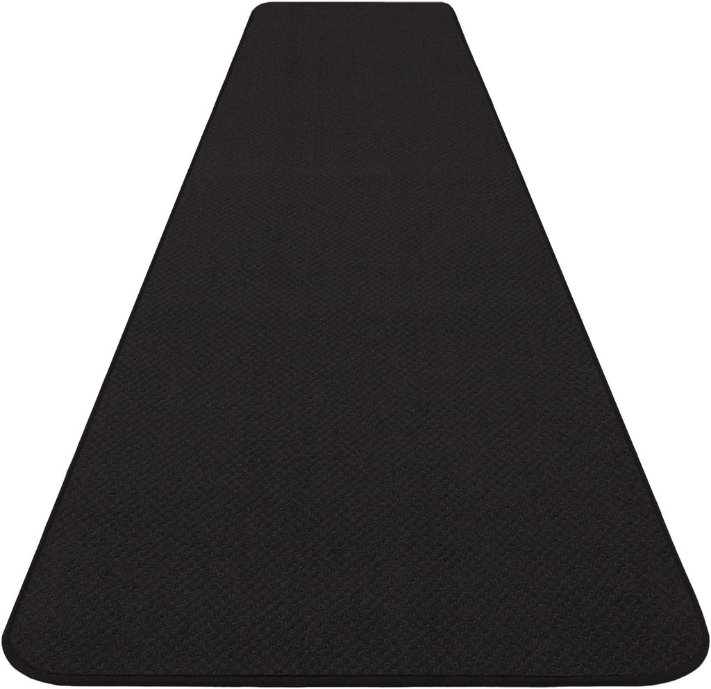 Skid-Resistant Black Carpet Runner 8 Feet X 27 Inches M963270