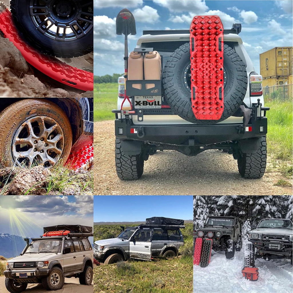 Recovery Tracks Traction Boards with Jack Lift Base Design, Red Pack of 2 M979766