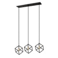 Vertical 3 Light Island in Matte Black + Brushed Nickel C224162