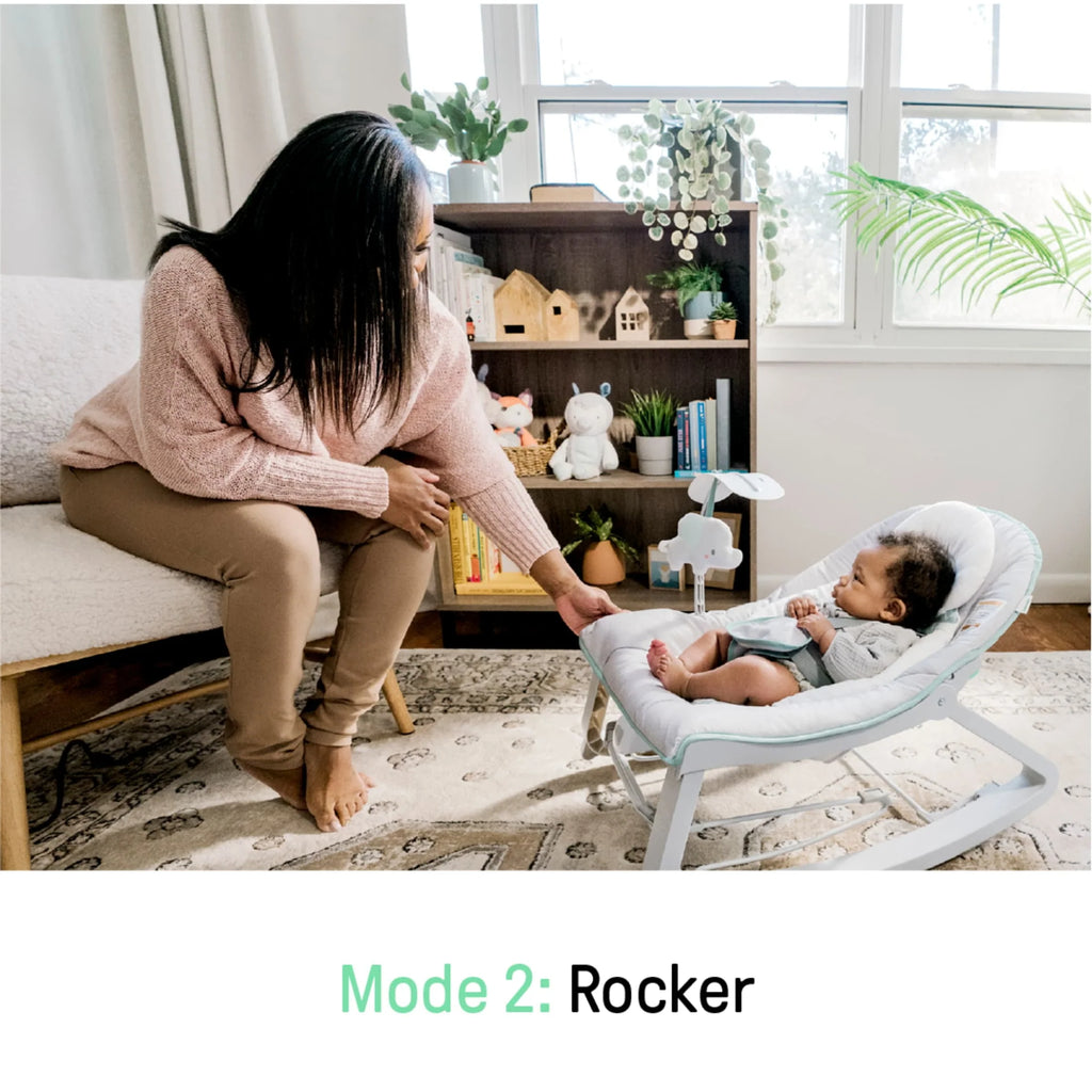 Gray 3-in-1 Baby Bouncer and Rocker Chair I235