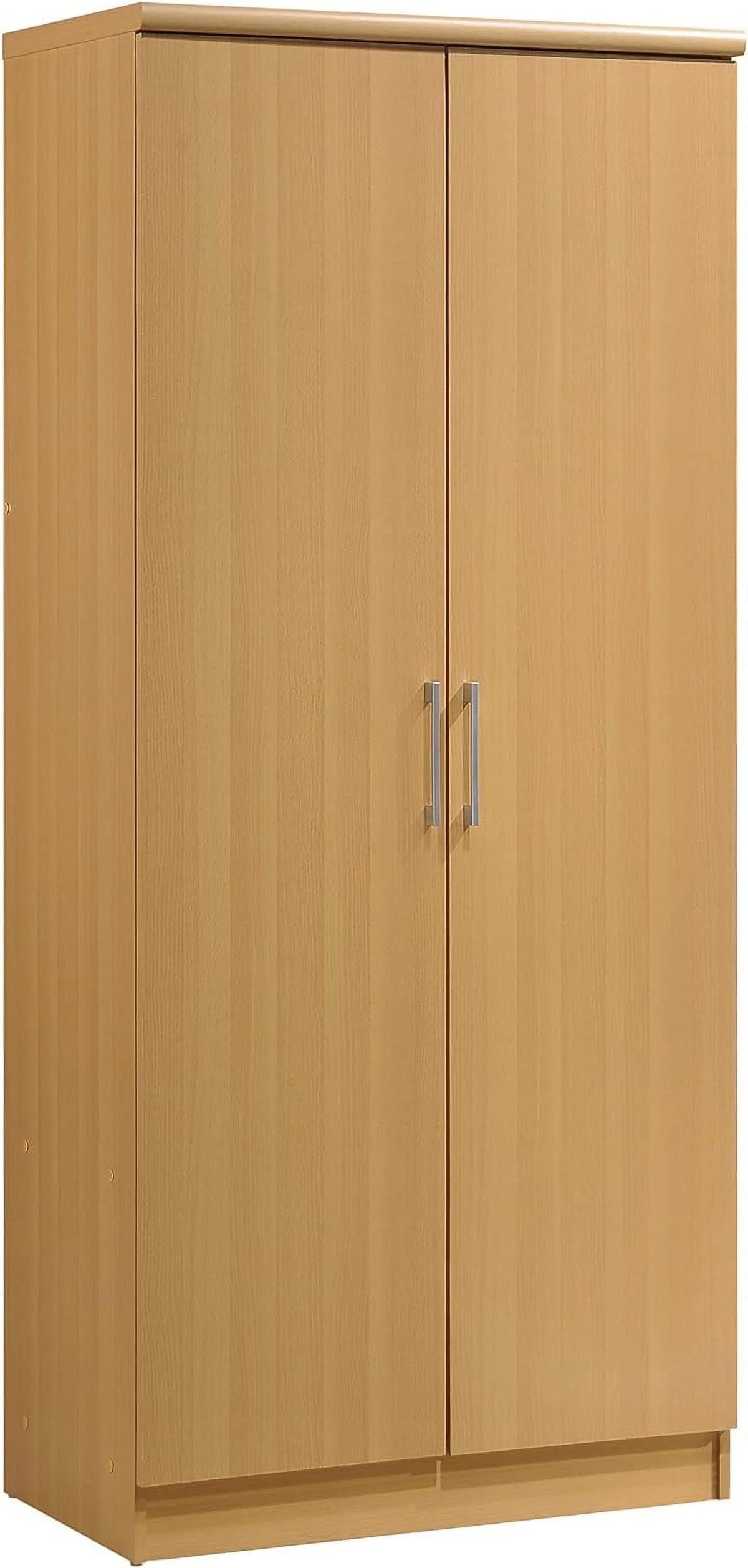 2 Door Wardrobe with Shelves & Hanging Rod V9349