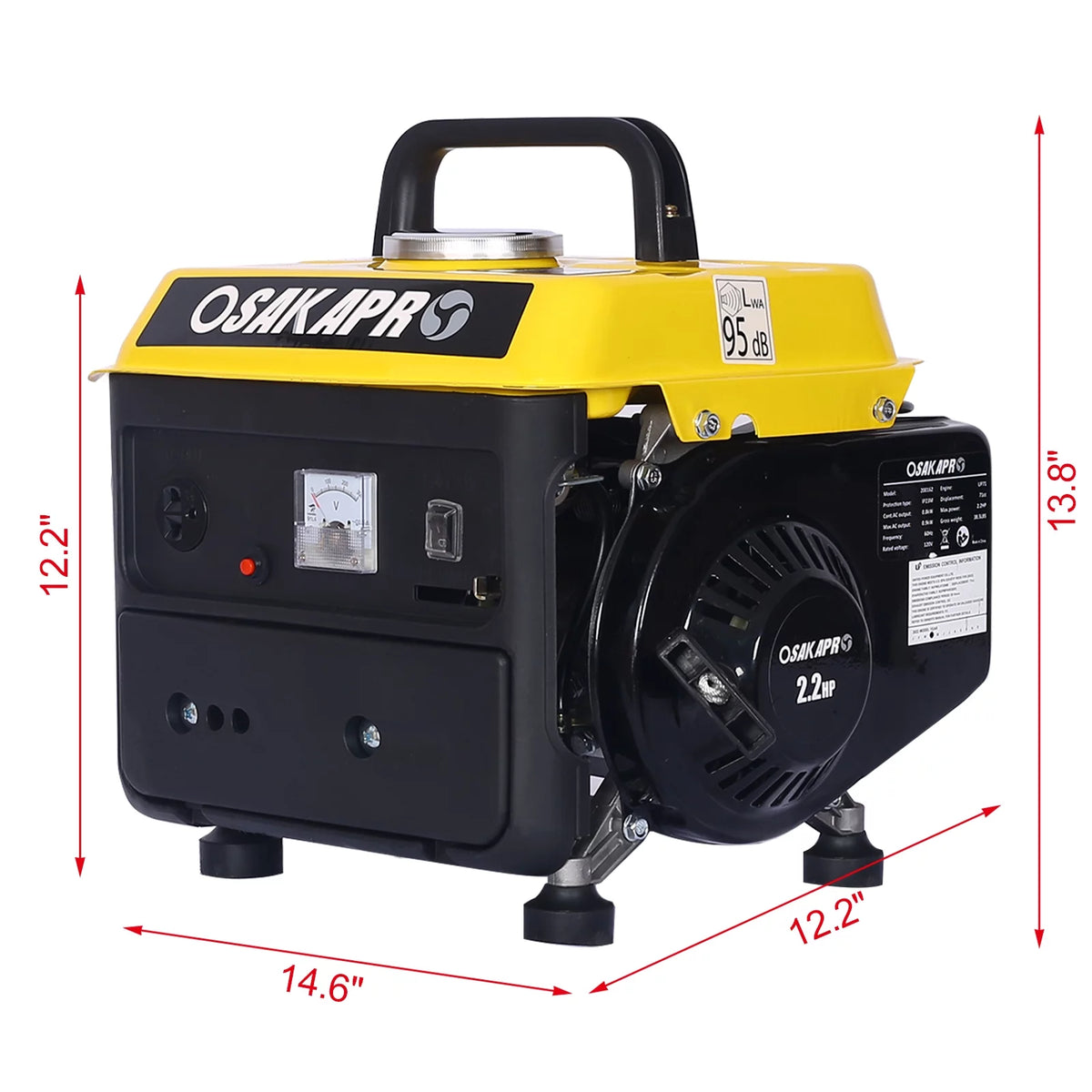 2.2HP Portable Gas Powered Inverter Generators A17160